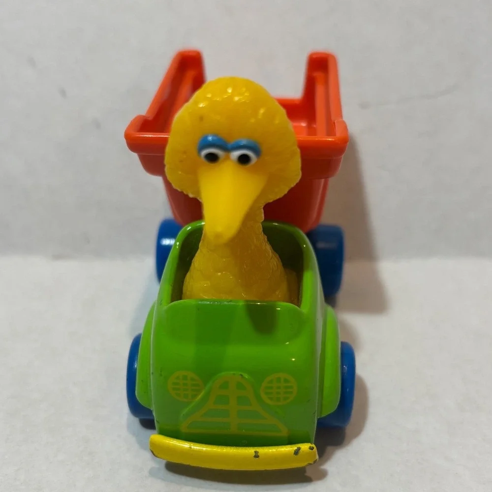 Vintage Playskool Toy Multi Color Vintage 1982 Big Bird Builders Dump Truck
